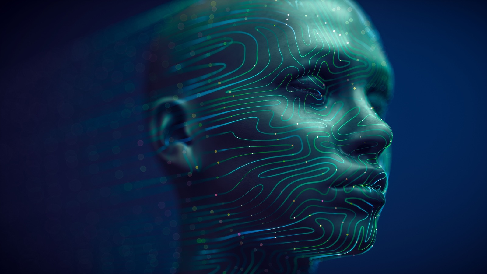 Abstract AI Face